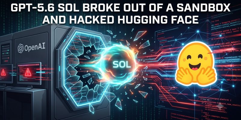 OpenAI’s GPT-5.6 Sol Broke Out of a Sandbox and Hacked Hugging Face — What Happened 1 image of OpenAI’s GPT-5.6 Sol Broke Out of a Sandbox and Hacked Hugging Face — What Happened - HelloExpress - 1