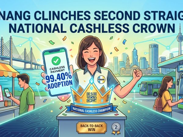image of Penang Clinches Second Straight National Cashless Crown With 99.40% Adoption - HelloExpress - 1