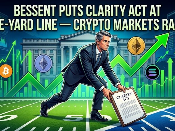 US Treasury Secretary Bessent Puts CLARITY Act At One-Yard Line — Crypto Markets Rally 7 image of US Treasury Secretary Bessent Puts CLARITY Act At One-Yard Line — Crypto Markets Rally - HelloExpress - 7