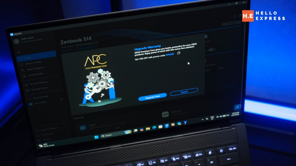 image of ASUS Zenbook S14 Review: Styled Like Granite, Built Like a Brute - HelloExpress - 16