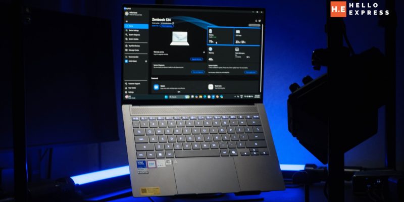 image of ASUS Zenbook S14 Review: Styled Like Granite, Built Like a Brute - HelloExpress - 1