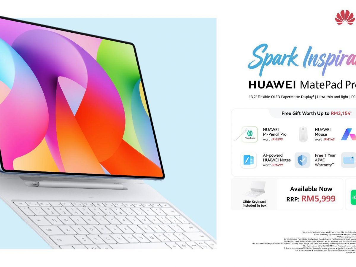 image of Huawei MatePad Pro Max Now Available in Malaysia From RM5,999 With Up to RM3,154 in Free Gifts - HelloExpress - 1