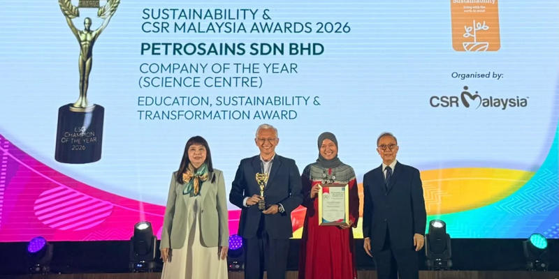 Petrosains Named Company Of The Year For Promoting Inclusive STEM Education at Sustainability & CSR Malaysia Awards 2026 1 image of Petrosains Named Company Of The Year For Promoting Inclusive STEM Education at Sustainability & CSR Malaysia Awards 2026 - HelloExpress - 1