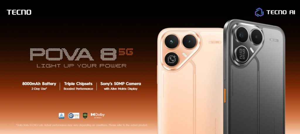 image of Tecno Pova 8 5G Lands in Malaysia at RM1,399 With Massive 8,000mAh Battery - HelloExpress - 3