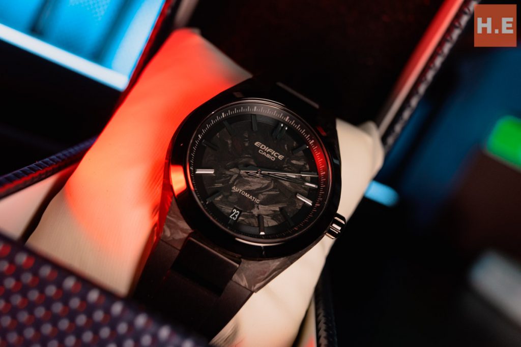 Casio Edifice EFK-100XPB Quick Review — forging its mark in history 3 Casio Edifice EFK-100XPB with a full forged carbon design