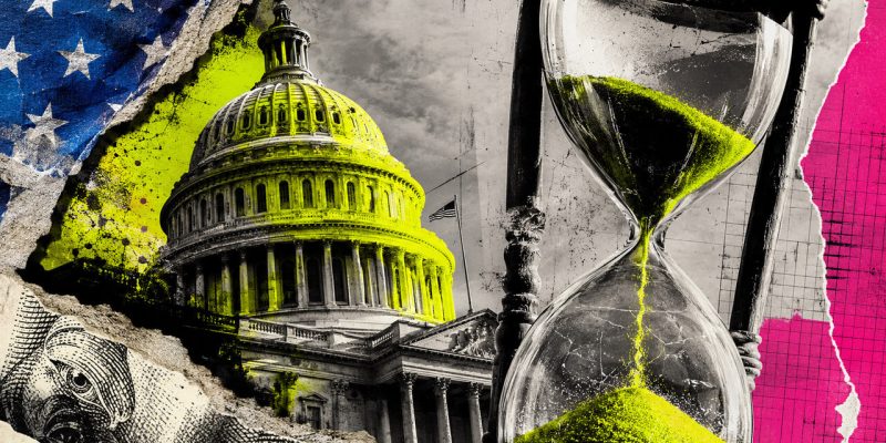 CLARITY Act Senate schedule hourglass collage