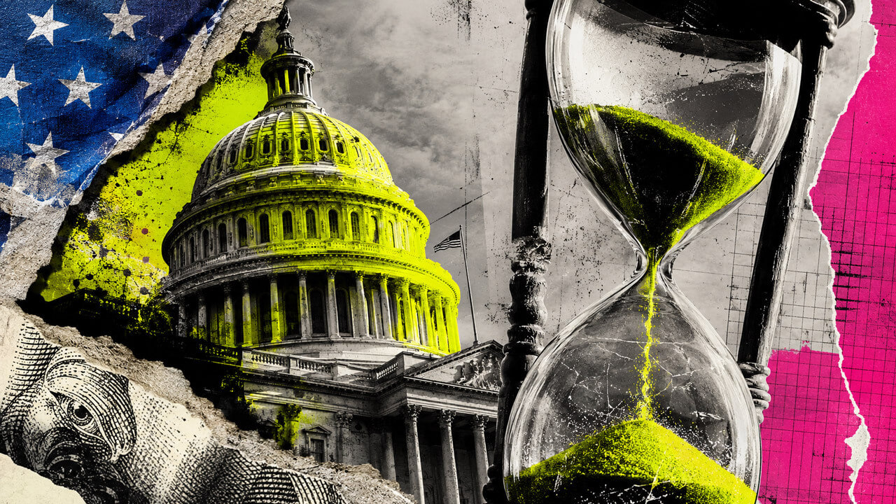 CLARITY Act Senate schedule hourglass collage