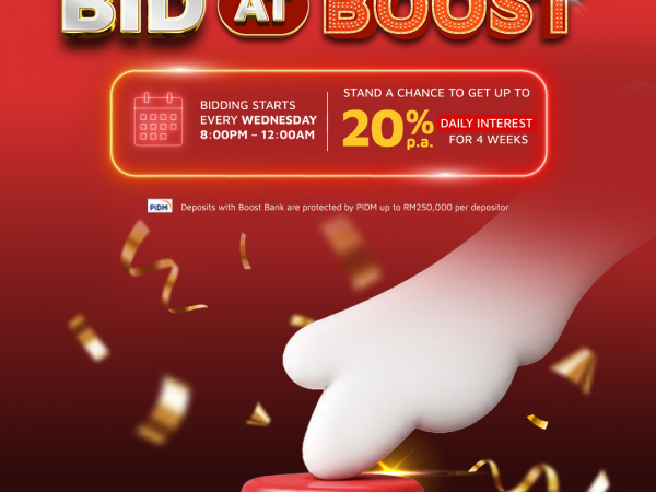 Boost Bank Lets Malaysians Bid for Up to 20% p.a. Daily Interest 16 image of Boost Bank Lets Malaysians Bid for Up to 20% p.a. Daily Interest - HelloExpress - 15