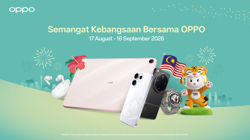 OPPO Launches 'Semangat Kebangsaan Bersama OPPO' Merdeka Campaign with Up to RM300 Rebates and 0% Instalments 2 image of OPPO Launches 'Semangat Kebangsaan Bersama OPPO' Merdeka Campaign with Up to RM300 Rebates and 0% Instalments - HelloExpress - 2