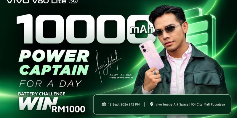 vivo V80 Lite 5G First Sale Goes Live In Malaysia With RM100 Rebate, Free Gifts Worth RM199 And Aedy Ashraf Battery Challenge At IOI City Mall 1 vivo V80 Lite 5G first sale pricing and specs poster