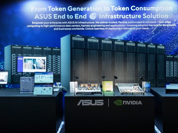 ASUS AI Tech 2026 partners and executives on stage in Seoul