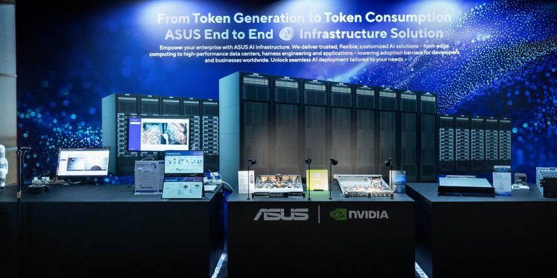 ASUS AI Tech 2026 partners and executives on stage in Seoul