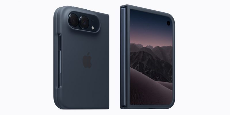 iPhone Duo First Look: Apple's First Foldable iPhone 1 Apple iPhone Duo Case in navy blue color
