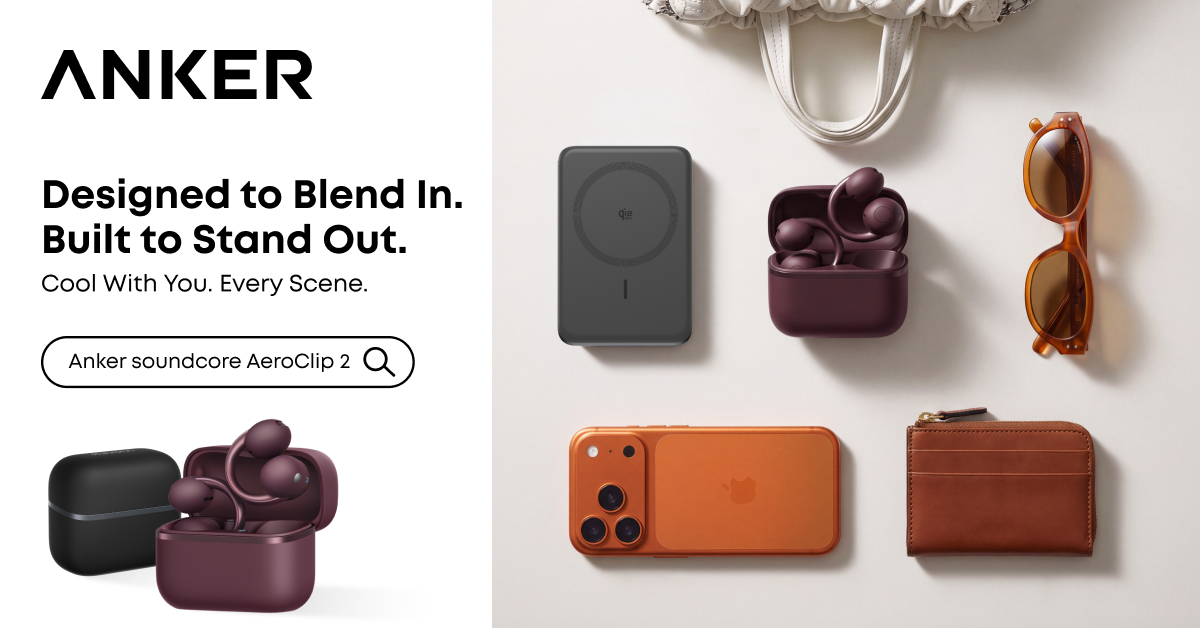 Anker soundcore AeroClip 2 Open-Ear Earbuds Land In Malaysia 28 September With Burgundy Red Colourway And iPhone 18 Tie-In 5 Anker soundcore AeroClip 2 Designed to Blend In Built to Stand Out campaign
