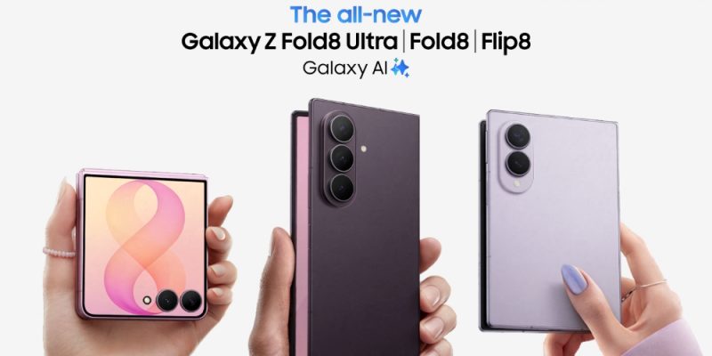 Samsung Galaxy Z Fold 8 foldable phone hero shot
