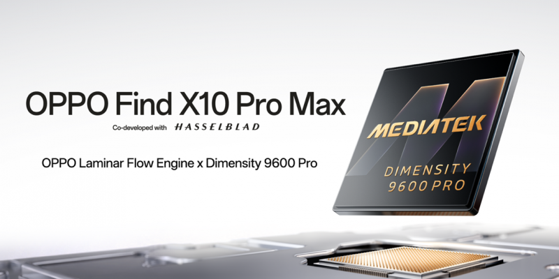 OPPO Find X10 Pro Max MediaTek Dimensity 9600 Pro announcement