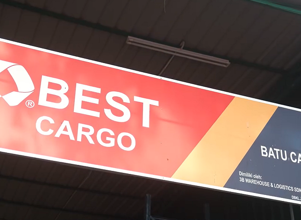 BEST Cargo Batu Caves station signboard - BEST Express Malaysia local station