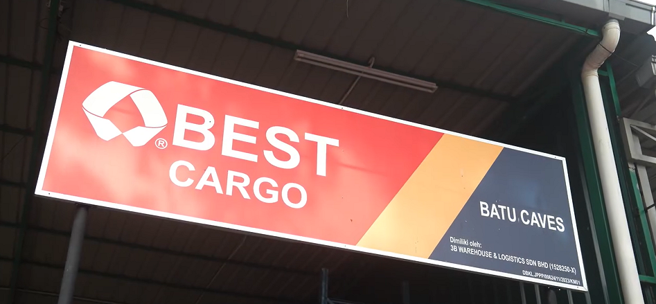 BEST Cargo Batu Caves station signboard - BEST Express Malaysia local station