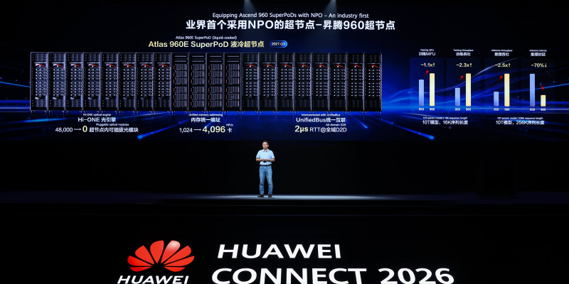 Huawei Atlas 960E SuperPoD - the industry's first NPO-based SuperPoD