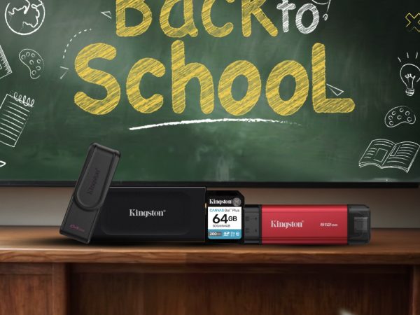 Kingston Technology back-to-school storage lineup — XS1000 external SSD, Canvas Go Plus SD card, DataTraveler Exodia S USB