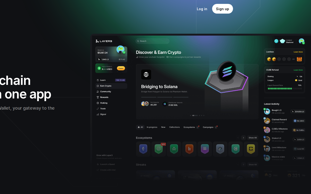 Layer3 home page