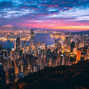 Hong Kong skyline and harbour view for Old Town Central travel feature