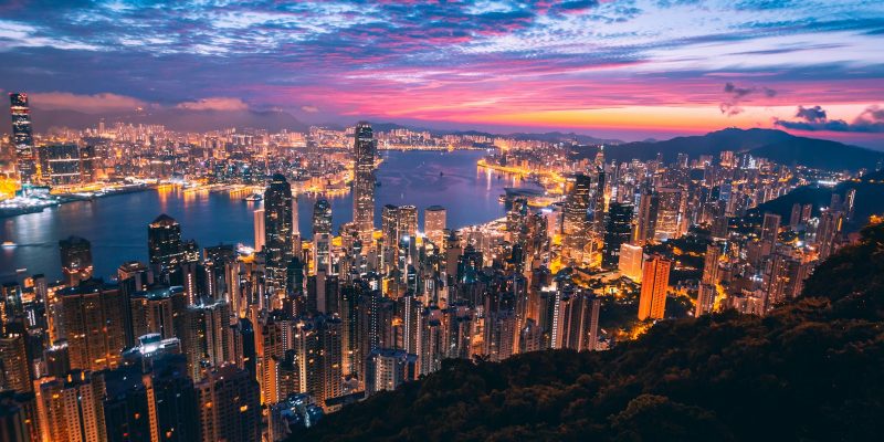 Hong Kong skyline and harbour view for Old Town Central travel feature