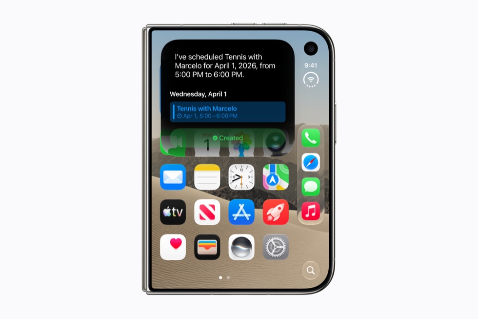 iPhone Duo First Look: Apple's First Foldable iPhone 8 iPhone Duo Siri AI. Image: Apple.